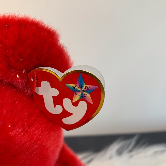 Ty (26) Red Maple Bear Plush Buddy “Pierre” - Picture 2 of 11